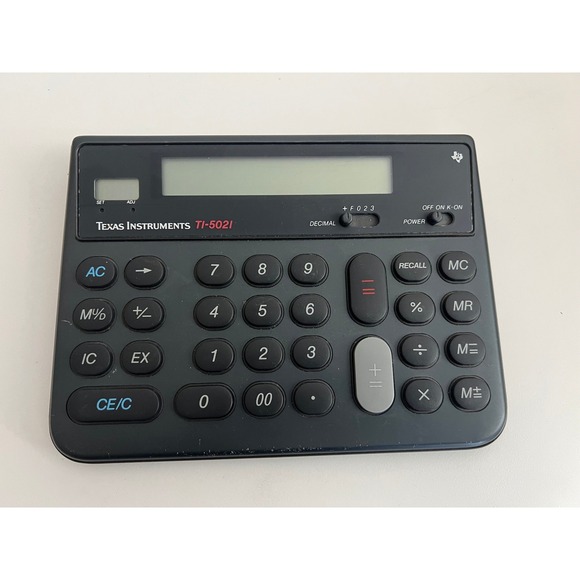 Texas Instruments Other - Texas Instruments TI-5021 Desktop Business Calculator Black Office Accounting